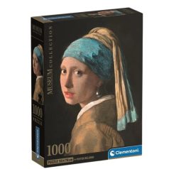   Clementoni 39967 Museum Collection Compact puzzle - Lány gyöngy fülbevalóval (1000 db)