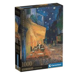   Clementoni 39969 Museum Collection Compact puzzle - Van Gogh, Kávézó terasz éjjel (1000 db)