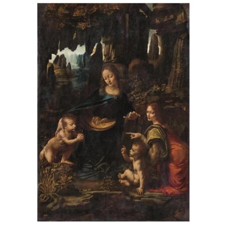 Clementoni 39976 Museum Collection Compact puzzle - Leonardo da Vinci: Sziklás Madonna (1000 db)