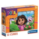 Clementoni 41510 Dóra, a felfedező mesekocka (12 db)