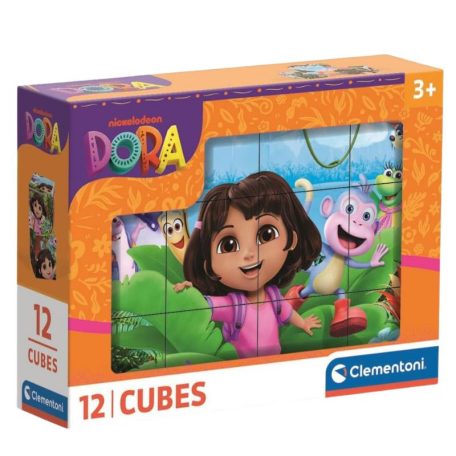 Clementoni 41510 Dóra, a felfedező mesekocka (12 db)