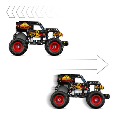 LEGO Technic 42219 Monster Jam Grave Digger tűz és jég
