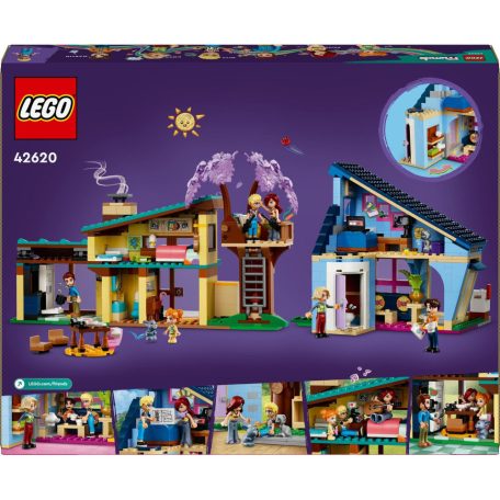 LEGO Friends 42620 Olly és Paisley családi házai
