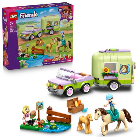 LEGO Friends 42695 Ló- és csikószállító utánfutó
