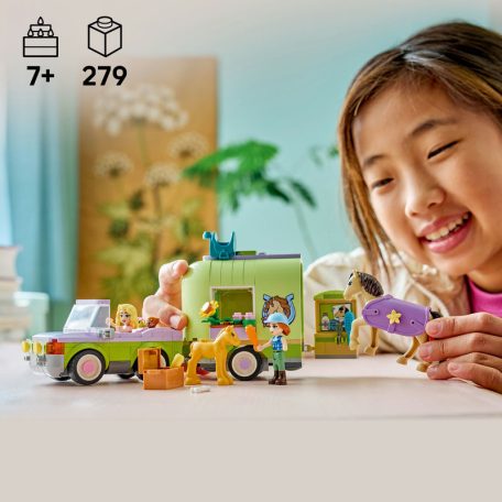 LEGO Friends 42695 Ló- és csikószállító utánfutó