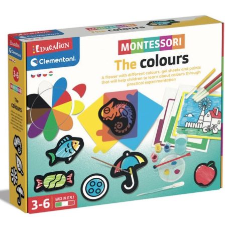 Clementoni 50222 Montessori A színek felfedezése fejlesztőjáték