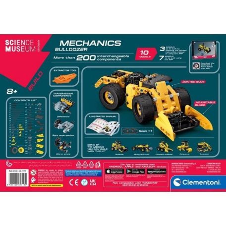 Clementoni 50317 Tudomány és játék - Mechanikus labor - Buldózer
