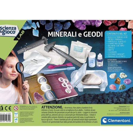 Clementoni 50809 Tudomány és játék - Ásványok és geódák