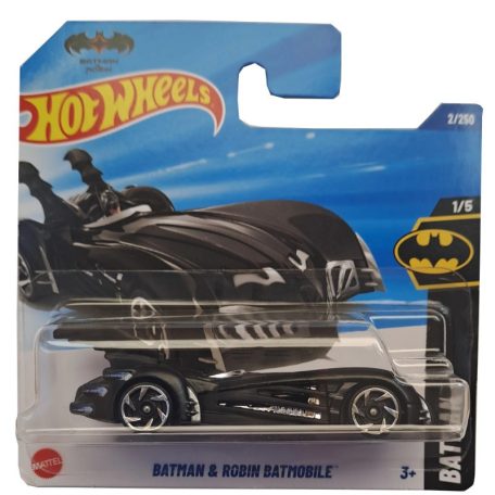 Hot Wheels 1:64 kisautók Batman 1/5 Batman & Robin Batmobile 2/250