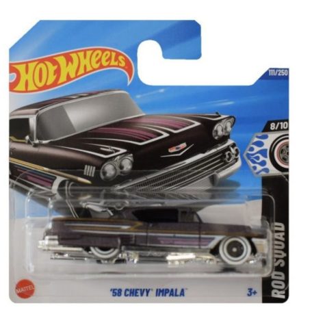 Hot Wheels 1:64 kisautók Rod Squad 8/10 '58 Chevy Impala 111/250