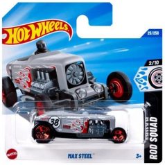   Hot Wheels 1:64 kisautók Rod Squad 2/10 Max Steel 25/250 (szürke)