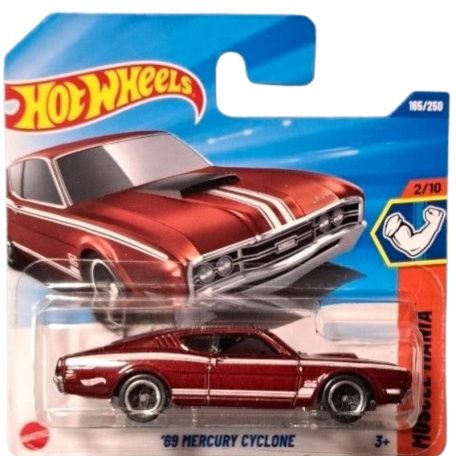 Hot Wheels 1:64 kisautók Muscle Mania 2/10 '69 Mercury Cyclone 165/250