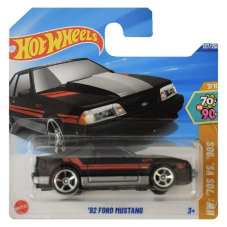 Hot Wheels 1:64 kisautók '70S vs. '90S 7/10 '92 Ford Mustang 127/250