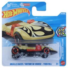   Hot Wheels 1:64 kisautók HW All Drivers Welcome 1/5 Braille Racer Voiture De Course-Twin Mill 40/250
