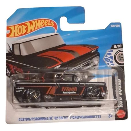 Hot Wheels 1:64 kisautók Rod Squad 8/10 Custom/Personnalisé '62 Chevy Pickup 220/250