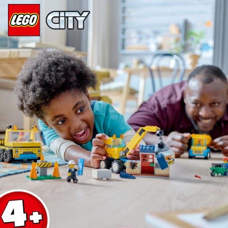 LEGO City 60391 Építőipari teherautók és bontógolyós daru