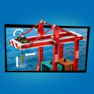 LEGO City 60422 Tengerparti kikötő teherszállító hajóval