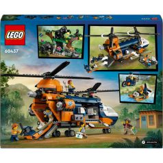 LEGO City 60437 Dzsungelkutató helikopter a bázison