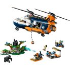 LEGO City 60437 Dzsungelkutató helikopter a bázison