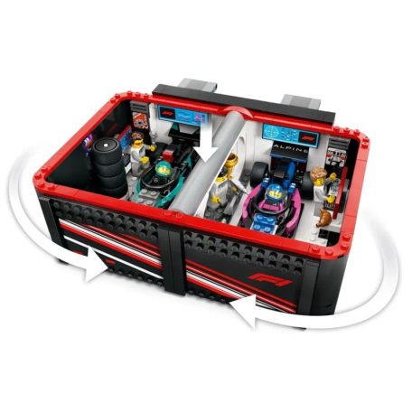 LEGO City Forma 1 60444 F1-es garázs, Mercedes-AMG és Alpine autók