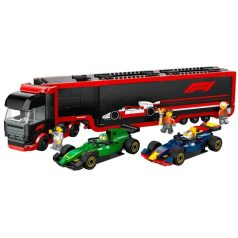   LEGO City Forma 1 60445 F1-es kamion, RB20 és AMR24 F1-es autókkal