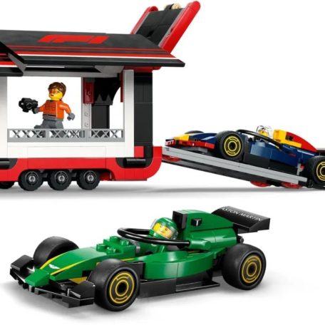 LEGO City Forma 1 60445 F1-es kamion, RB20 és AMR24 F1-es autókkal