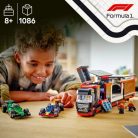 LEGO City Forma 1 60445 F1-es kamion, RB20 és AMR24 F1-es autókkal