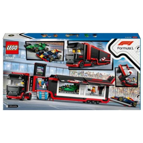 LEGO City Forma 1 60445 F1-es kamion, RB20 és AMR24 F1-es autókkal