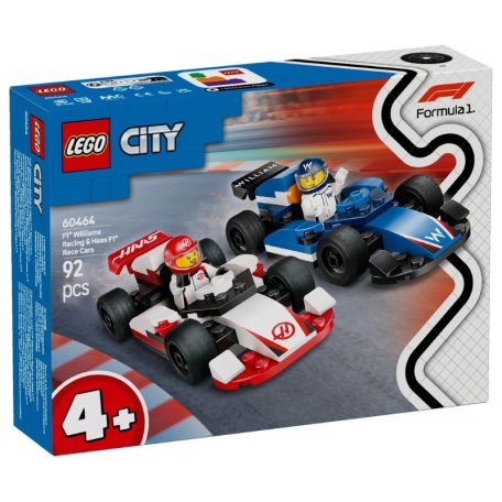 LEGO City Forma 1 60464 F1-es Williams Racing és Haas F1 versenyautók