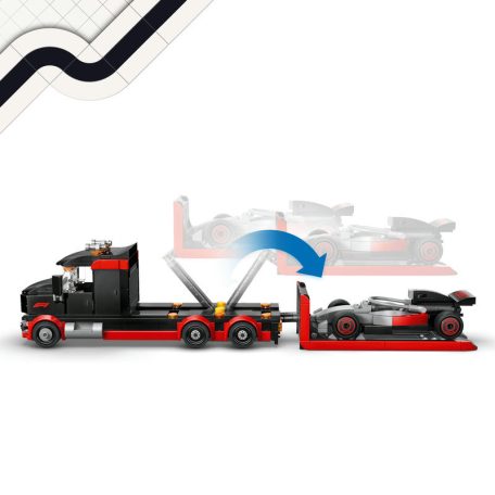 LEGO City Formula 1 60493 F1-es kamion egy F1-es Audi versenyautóval