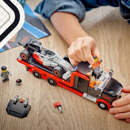 LEGO City Formula 1 60493 F1-es kamion egy F1-es Audi versenyautóval