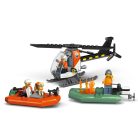 LEGO City Exploration 60504 Parti őrség mentőcsónak és helikopter
