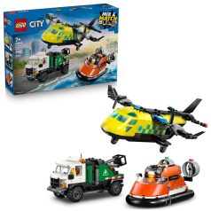   LEGO City Great Vehicles 60505 Repülőgép, emelőkosaras kocsi és légpárnás jármű remix