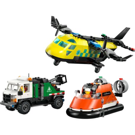 LEGO City Great Vehicles 60505 Repülőgép, emelőkosaras kocsi és légpárnás jármű remix