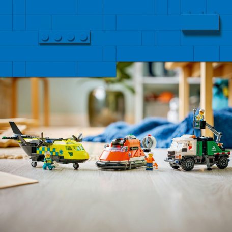 LEGO City Great Vehicles 60505 Repülőgép, emelőkosaras kocsi és légpárnás jármű remix