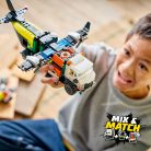 LEGO City Great Vehicles 60505 Repülőgép, emelőkosaras kocsi és légpárnás jármű remix