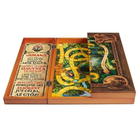 Jumanji társasjáték fadobozban