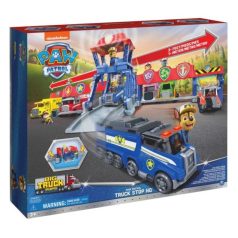   Mancs Őrjárat Big Truck Pups - Mentőkamion parkoló játékszett