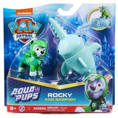   Mancs Őrjárat Aqua Pups hősök - Rocky és Sawfish játékfigura
