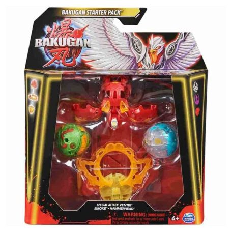 Bakugan Kezdő csomag - Ventri, Smoke, Hammerhead játékfigura szett