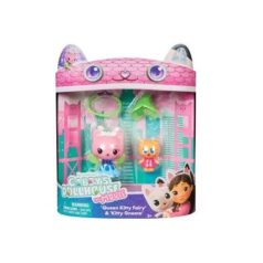   Gabi babaháza: A film - Kristály kert figuraszett - Qween Kitty Fairy & Kitty Gnome