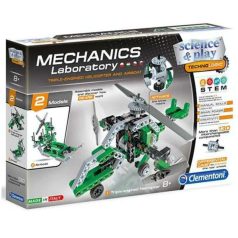   Clementoni 60973 Tudomány és játék - Mechanikus műhely - Helikopter és Légpárnás jármű