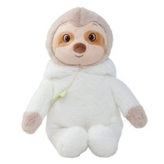 Nicotoy plüss figura - Ülő lajhár overálban (21 cm)