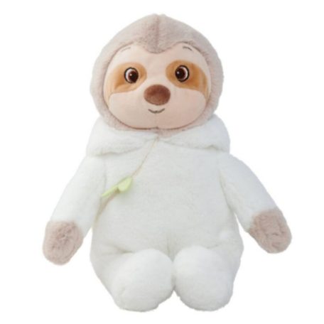 Nicotoy plüss figura - Ülő lajhár overálban (21 cm)