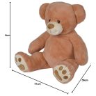Nicotoy plüss figura - Óriás plüss mackó újrahasznosított anyagból (66 cm)