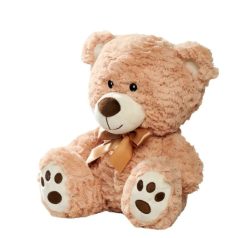 Nicotoy plüss figura - Ülő világos barna mackó (25 cm)