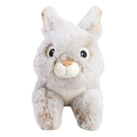 Nicotoy plüss fekvő szürkés barna nyuszi (30 cm)