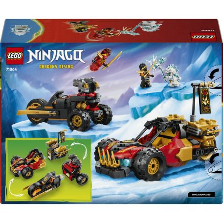 LEGO Ninjago 71864 Kai és Cole kombinálható járművei