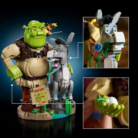 LEGO Shrek 72423 Shrek, Szamár és Csizmás Kandúr