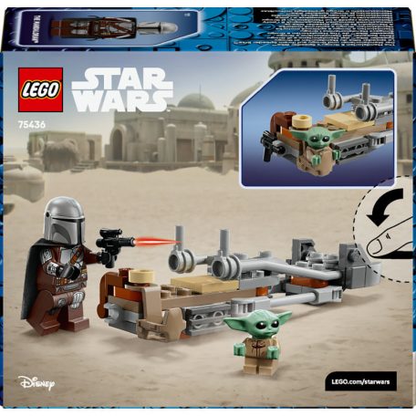 LEGO Star Wars 75436 A Mandalóri és Grogu speeder bike-ja